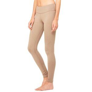ALO Yoga Airbrushed striped leggings - Gravel Santa Fe